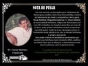 Nota de Pesar pelo falecimento do Dr. Oscar Espinosa Nota de Pesar pelo falecimento do Dr. Oscar Espinosa